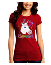 I love Unicorns Juniors Crew Dark T-Shirt-T-Shirts Juniors Tops-TooLoud-Red-Juniors Fitted Small-Davson Sales