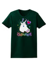 I love Unicorns Womens Dark T-Shirt-TooLoud-Forest-Green-Small-Davson Sales