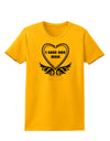 I love you Mom Womens T-Shirt-Womens T-Shirt-TooLoud-Gold-X-Small-Davson Sales