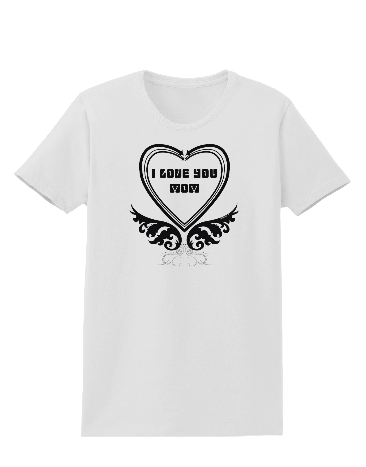 I love you Mom Womens T-Shirt-Womens T-Shirt-TooLoud-White-X-Small-Davson Sales