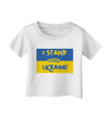 I stand with Ukraine Flag Infant T-Shirt-Infant T-Shirt-TooLoud-White-06-Months-Davson Sales