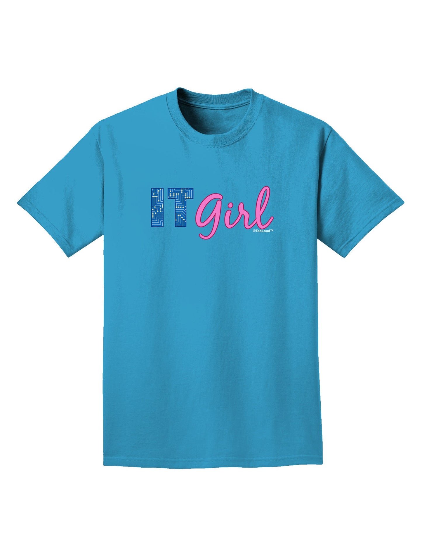 IT Girl Adult Dark T-Shirt-Mens T-Shirt-TooLoud-Turquoise-Small-Davson Sales