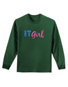 IT Girl Adult Long Sleeve Dark T-Shirt-TooLoud-Dark-Green-Small-Davson Sales