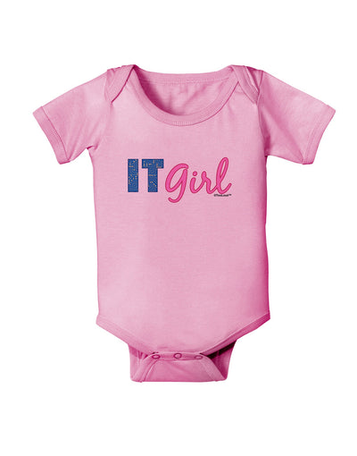 IT Girl Baby Romper Bodysuit-Baby Romper-TooLoud-Pink-06-Months-Davson Sales