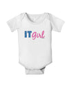 IT Girl Baby Romper Bodysuit-Baby Romper-TooLoud-White-06-Months-Davson Sales