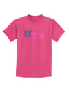 IT Girl Childrens Dark T-Shirt-Childrens T-Shirt-TooLoud-Sangria-X-Small-Davson Sales