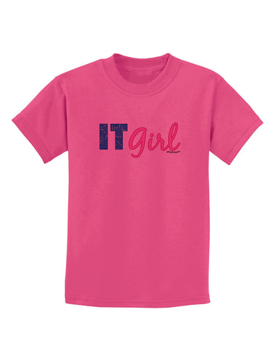 IT Girl Childrens T-Shirt-Childrens T-Shirt-TooLoud-Sangria-X-Small-Davson Sales