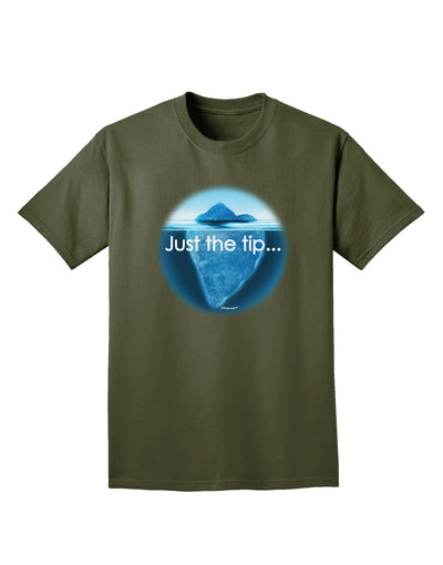 Iceberg Just the Tip Adult Dark T-Shirt-Mens T-Shirt-TooLoud-Military-Green-Small-Davson Sales