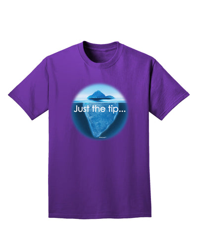 Iceberg Just the Tip Adult Dark T-Shirt-Mens T-Shirt-TooLoud-Purple-Small-Davson Sales