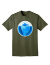 Iceberg Watercolor Adult Dark T-Shirt-Mens T-Shirt-TooLoud-Military-Green-Small-Davson Sales