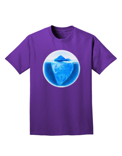 Iceberg Watercolor Adult Dark T-Shirt-Mens T-Shirt-TooLoud-Purple-Small-Davson Sales