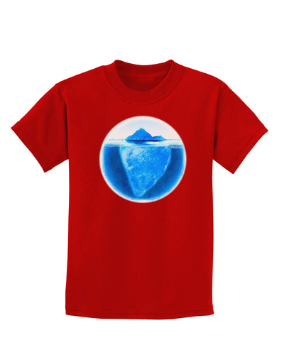 Iceberg Watercolor Childrens Dark T-Shirt-Childrens T-Shirt-TooLoud-Red-X-Small-Davson Sales