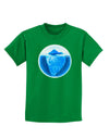 Iceberg Watercolor Childrens Dark T-Shirt-Childrens T-Shirt-TooLoud-Kelly-Green-X-Small-Davson Sales