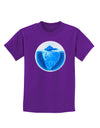 Iceberg Watercolor Childrens Dark T-Shirt-Childrens T-Shirt-TooLoud-Purple-X-Small-Davson Sales