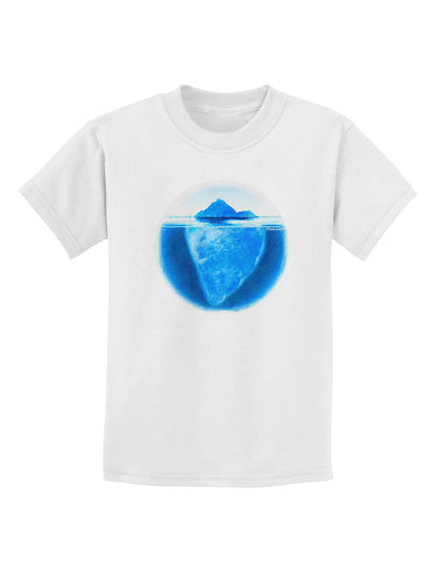 Iceberg Watercolor Childrens T-Shirt-Childrens T-Shirt-TooLoud-White-X-Small-Davson Sales