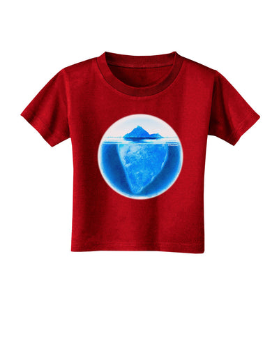 Iceberg Watercolor Toddler T-Shirt Dark-Toddler T-Shirt-TooLoud-Red-2T-Davson Sales