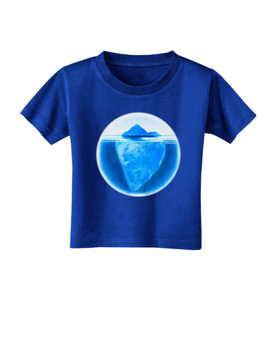 Iceberg Watercolor Toddler T-Shirt Dark-Toddler T-Shirt-TooLoud-Royal-Blue-2T-Davson Sales