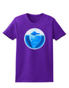 Iceberg Watercolor Womens Dark T-Shirt-TooLoud-Purple-X-Small-Davson Sales