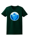 Iceberg Watercolor Womens Dark T-Shirt-TooLoud-Forest-Green-Small-Davson Sales