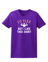 I'd Flex But I Like This Shirt Womens Dark T-Shirt-TooLoud-Purple-X-Small-Davson Sales