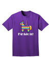 I'd Hit it - Funny Pinata Design Adult Dark T-Shirt-Mens T-Shirt-TooLoud-Purple-Small-Davson Sales