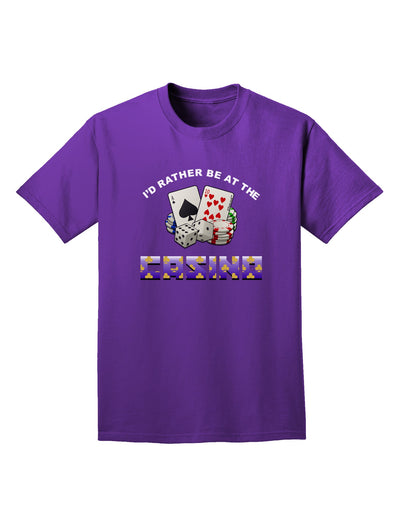 I'd Rather Be At The Casino Funny Adult Dark T-Shirt by TooLoud-Mens T-Shirt-TooLoud-Purple-Small-Davson Sales