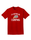 I'd Rather Be Camping Adult Dark T-Shirt-Mens T-Shirt-TooLoud-Red-Small-Davson Sales