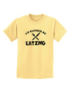 I'd Rather Be Eating Childrens T-Shirt-Childrens T-Shirt-TooLoud-Daffodil-Yellow-X-Small-Davson Sales