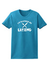 I'd Rather Be Eating Womens Dark T-Shirt-TooLoud-Turquoise-X-Small-Davson Sales