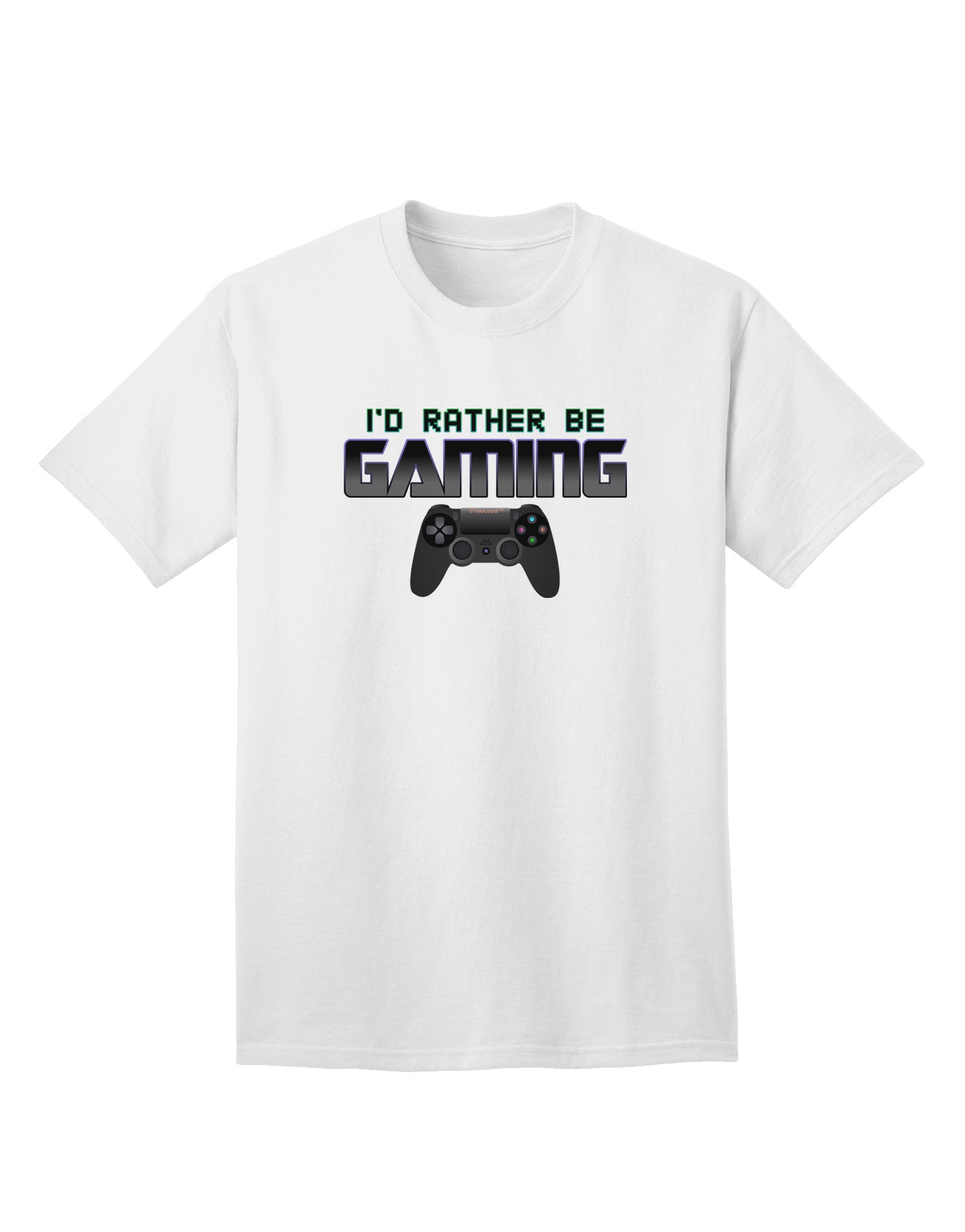 I'd Rather Be Gaming Adult T-Shirt-unisex t-shirt-TooLoud-White-Small-Davson Sales
