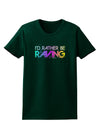 I'd Rather Be Raving Womens Dark T-Shirt-TooLoud-Forest-Green-Small-Davson Sales