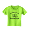 I'd Rather Be Reading Toddler T-Shirt-Toddler T-Shirt-TooLoud-Lime-Green-2T-Davson Sales