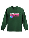 I'd Rather Be Shopping Adult Long Sleeve Dark T-Shirt-TooLoud-Dark-Green-Small-Davson Sales