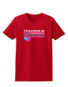 I'd Rather Be Shopping Womens Dark T-Shirt-TooLoud-Red-X-Small-Davson Sales