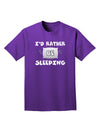 I'd Rather Be Sleeping Adult Dark T-Shirt-Mens T-Shirt-TooLoud-Purple-Small-Davson Sales