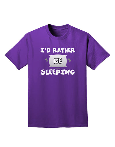 I'd Rather Be Sleeping Adult Dark T-Shirt-Mens T-Shirt-TooLoud-Purple-Small-Davson Sales