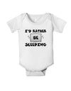 I'd Rather Be Sleeping Baby Romper Bodysuit-Baby Romper-TooLoud-White-06-Months-Davson Sales