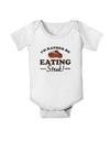 I'd Rather - Steak Baby Romper Bodysuit-Baby Romper-TooLoud-White-06-Months-Davson Sales