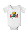 I'd Rather - Tacos Baby Romper Bodysuit-Baby Romper-TooLoud-White-06-Months-Davson Sales