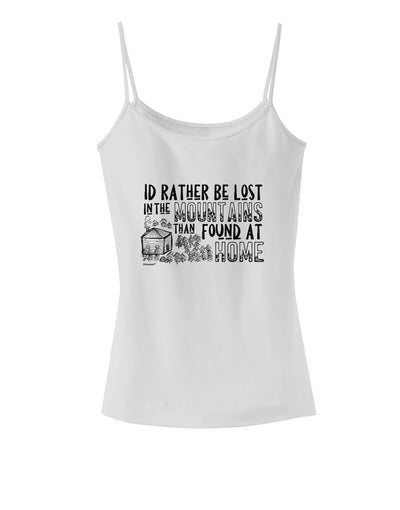 I'd Rather be Lost in the Mountains than be found at Home Dark Womens V-Neck Dark T-Shirt-Womens V-Neck T-Shirts-TooLoud-White-Small-Davson Sales