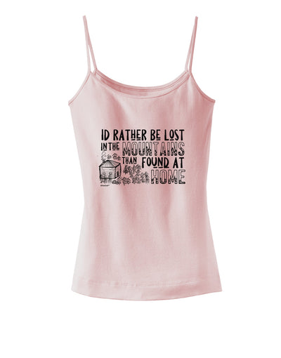 I'd Rather be Lost in the Mountains than be found at Home Dark Womens V-Neck Dark T-Shirt-Womens V-Neck T-Shirts-TooLoud-SoftPink-Small-Davson Sales