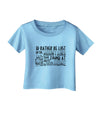 I'd Rather be Lost in the Mountains than be found at Home Infant T-Shirt-Infant T-Shirt-TooLoud-Aquatic-Blue-06-Months-Davson Sales