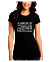 I'd Rather be Lost in the Mountains than be found at Home Juniors Petite T-Shirt-Womens T-Shirt-TooLoud-Black-Juniors Fitted Small-Davson Sales