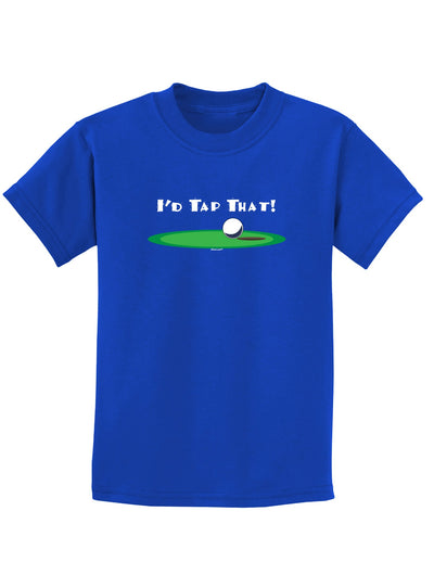 I'd Tap That Childrens Dark T-Shirt-Childrens T-Shirt-TooLoud-Royal-Blue-X-Small-Davson Sales