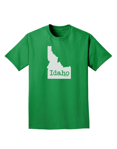 Idaho - United States Shape Adult Dark T-Shirt by TooLoud-Mens T-Shirt-TooLoud-Kelly-Green-Small-Davson Sales