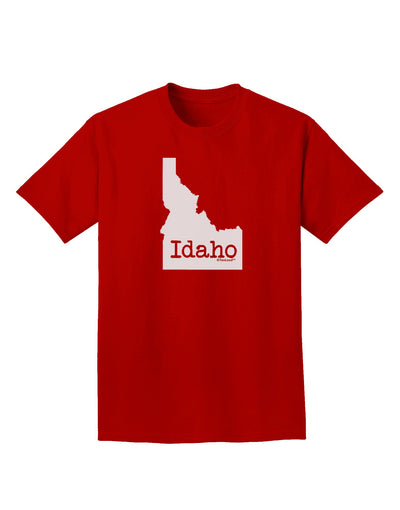 Idaho - United States Shape Adult Dark T-Shirt by TooLoud-Mens T-Shirt-TooLoud-Red-Small-Davson Sales