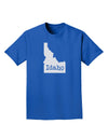 Idaho - United States Shape Adult Dark T-Shirt by TooLoud-Mens T-Shirt-TooLoud-Royal-Blue-Small-Davson Sales