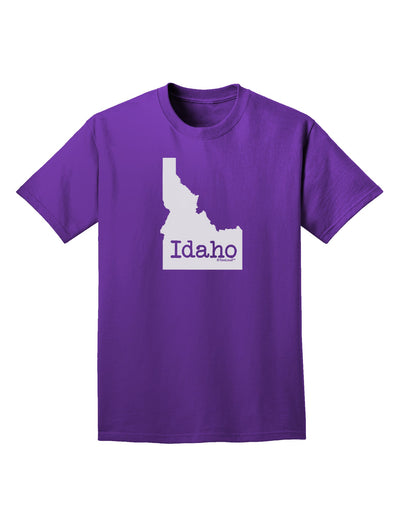 Idaho - United States Shape Adult Dark T-Shirt by TooLoud-Mens T-Shirt-TooLoud-Purple-Small-Davson Sales