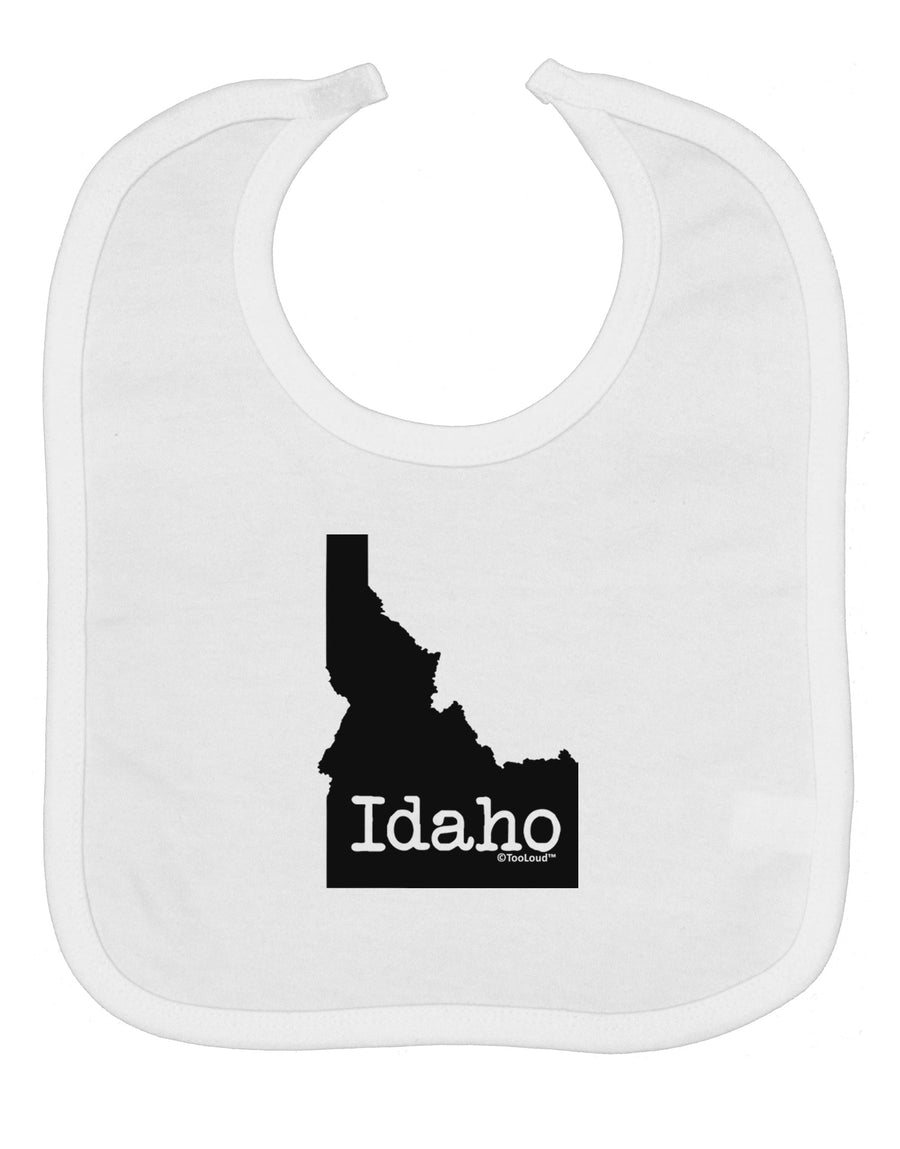 Idaho - United States Shape Baby Bib by TooLoud