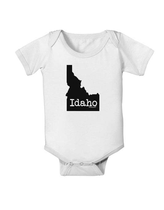 Idaho - United States Shape Baby Romper Bodysuit by TooLoud-Baby Romper-TooLoud-White-06-Months-Davson Sales
